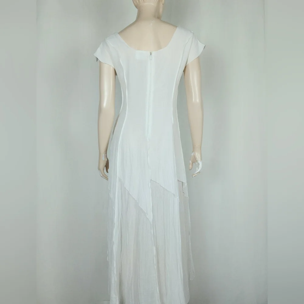 Linda Lundström Sheer Layered Dress White M - Picture 7 of 11